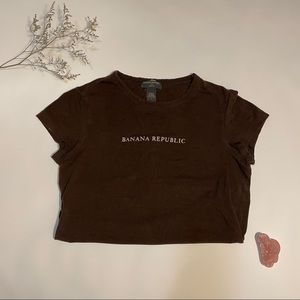 Brown banana republic t shirt